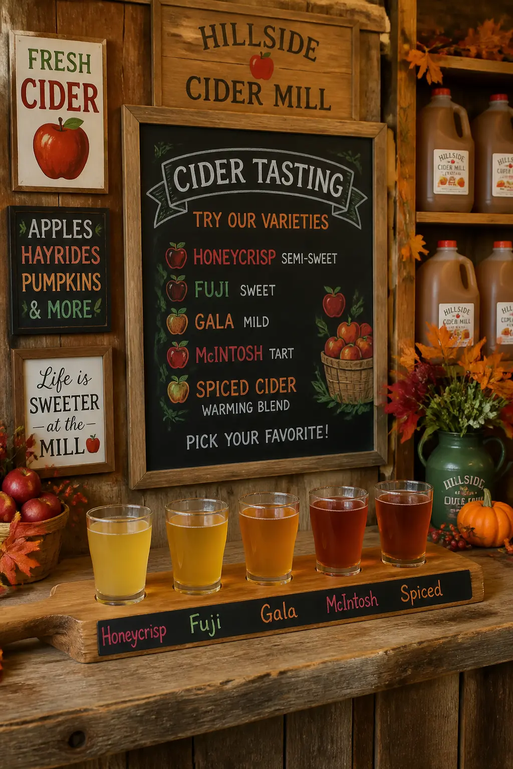 Cider Tasting at a Mill