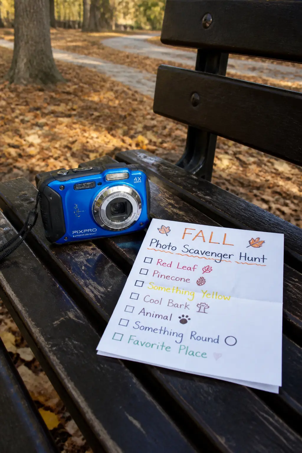 Fall Photo Scavenger Hunt With a Camera