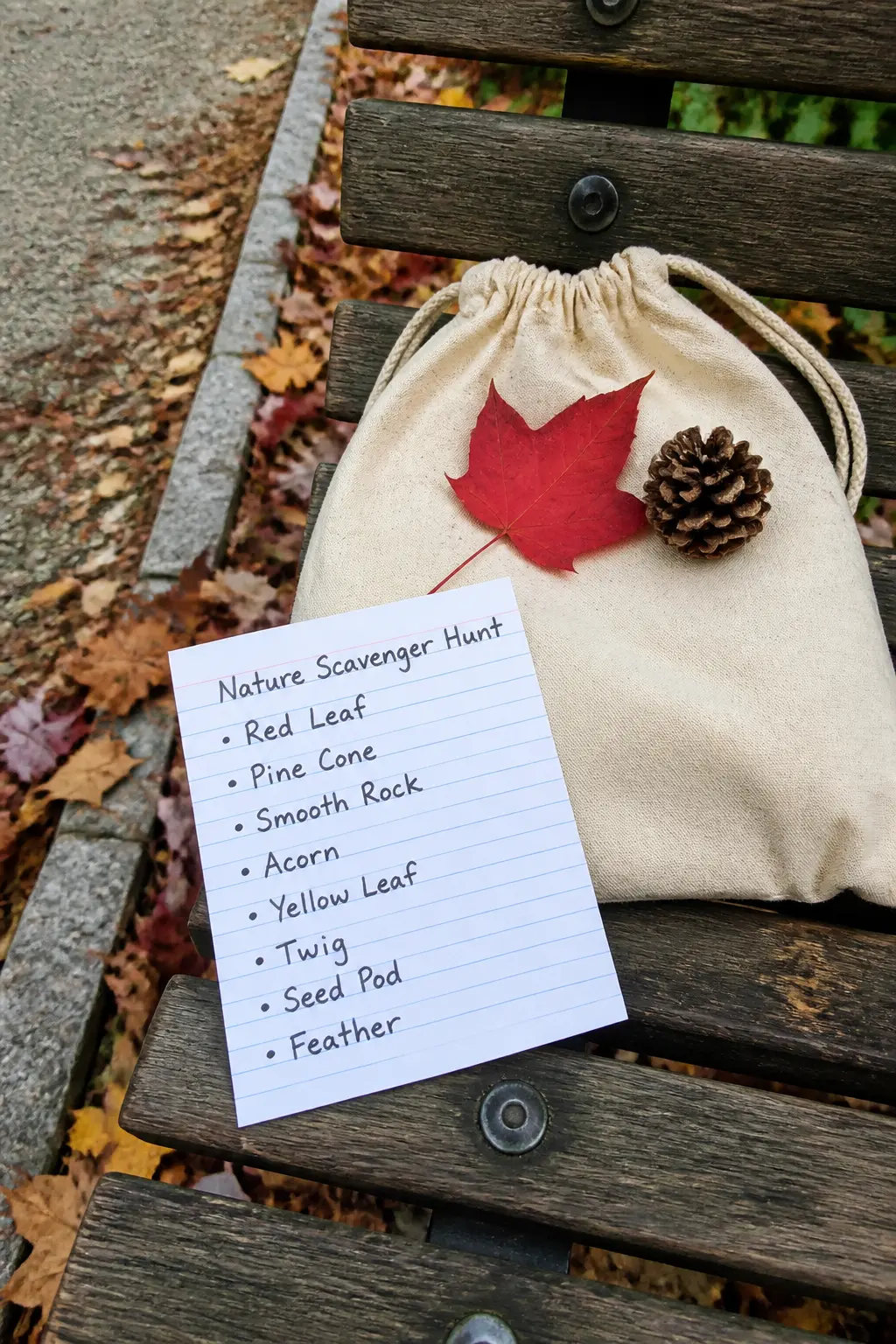 Nature Scavenger Hunt With a Written List