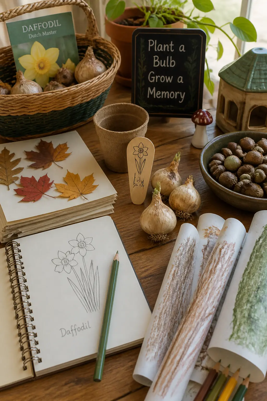 Planting a Bulb and Leaving a Marker