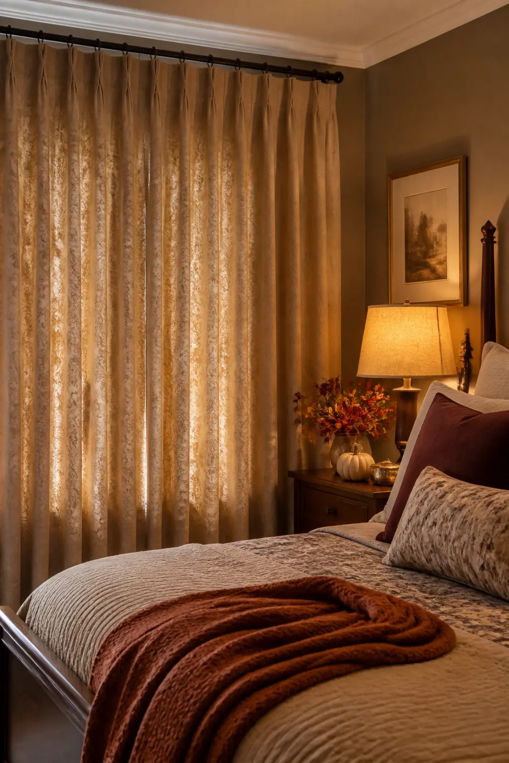 Curtains Lined for Warmth as Well as Light