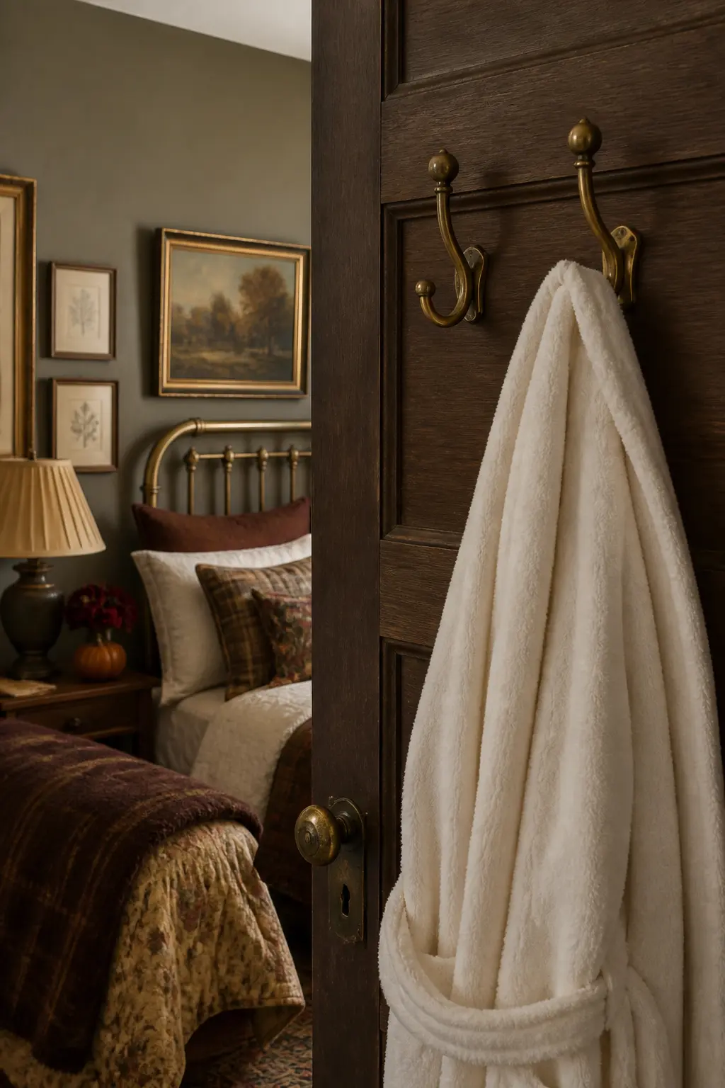 Hooks by the Door for a Robe