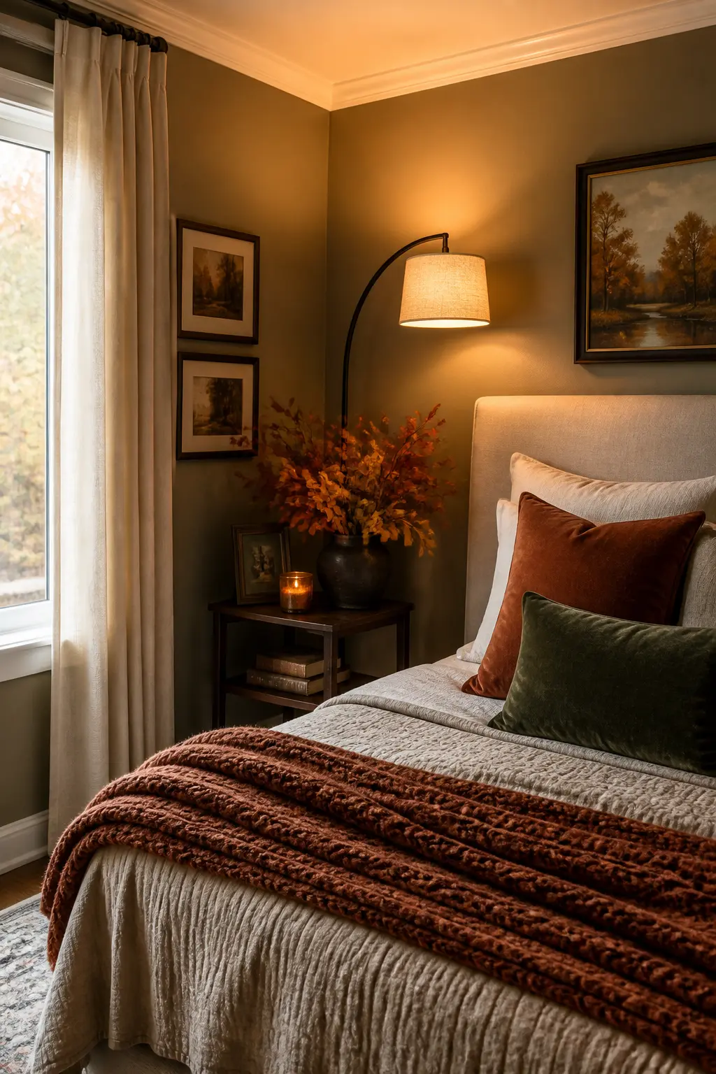 Lamp Moved to the Darkest Corner Rather Than Beside the Bed
