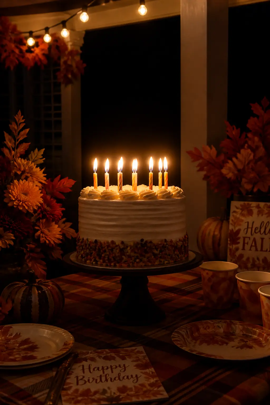 Cake Carried Out With the Porch Lights Dimmed
