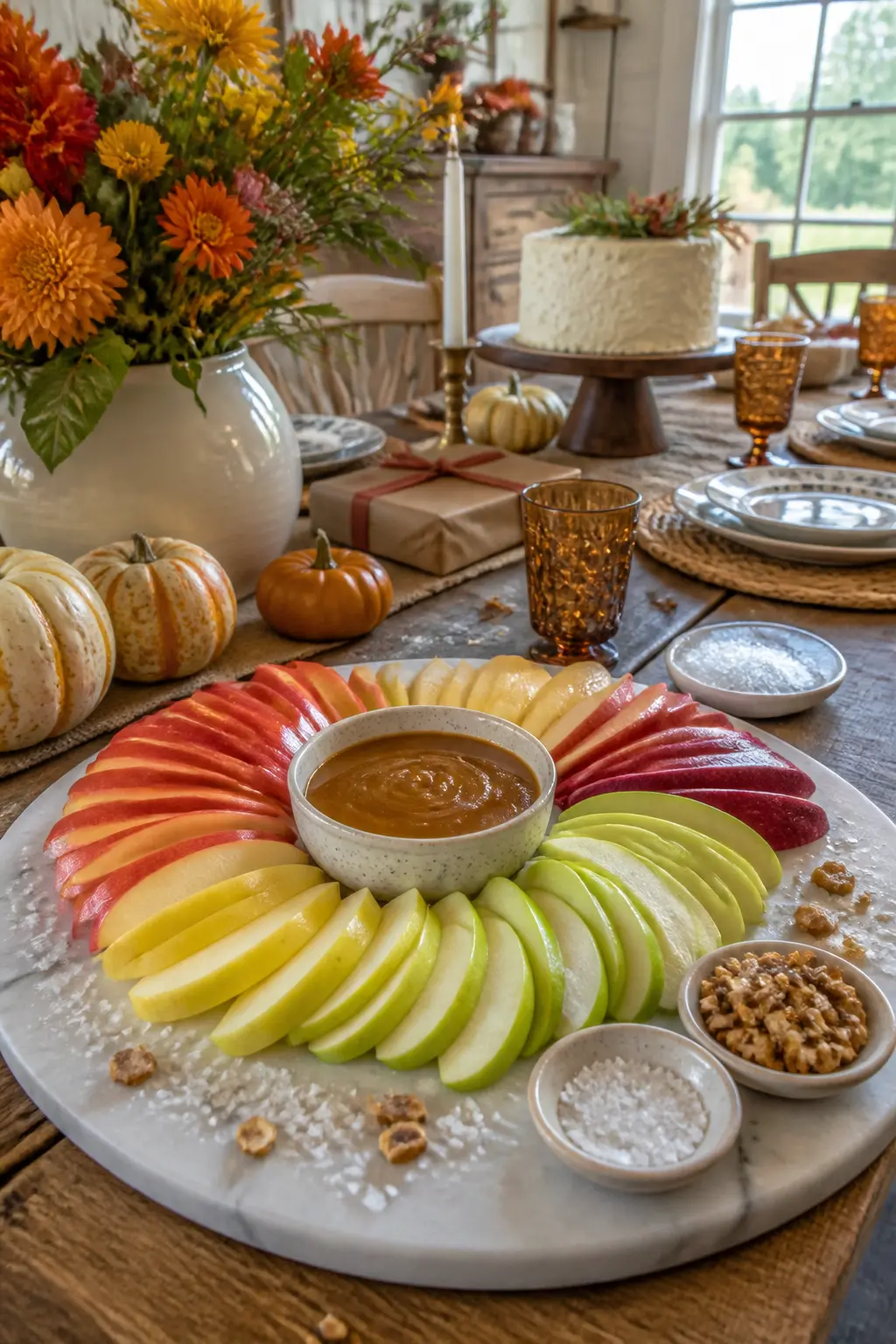 Caramel Apple Slice Board