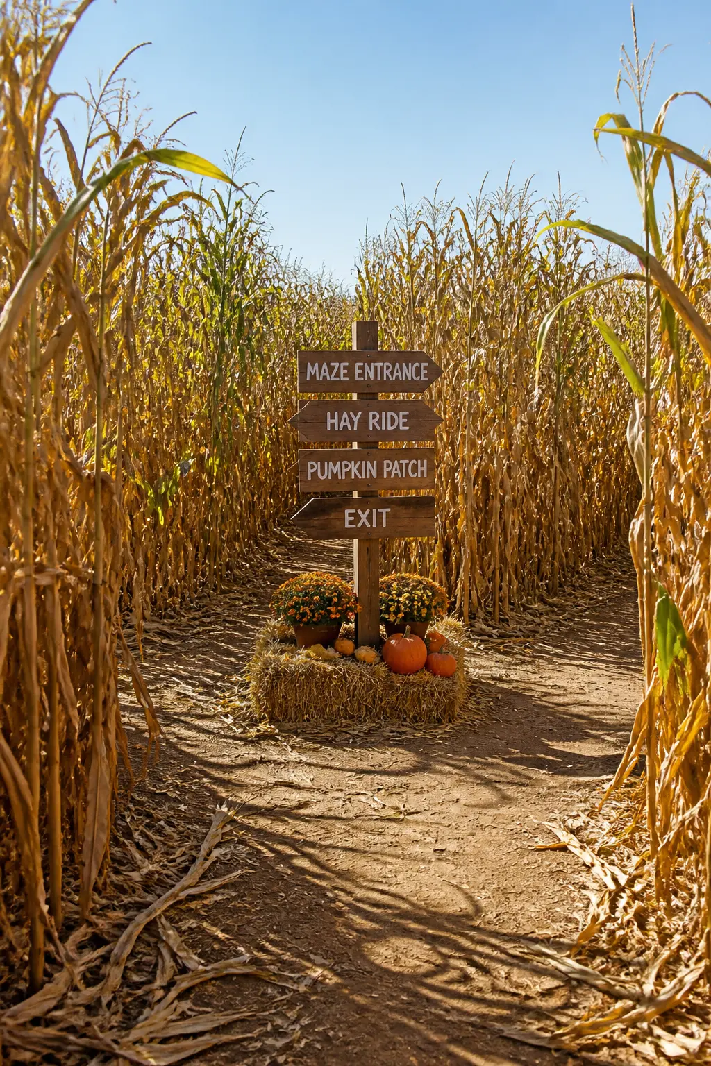 Corn Maze or Hay Ride for a Group With Kids
