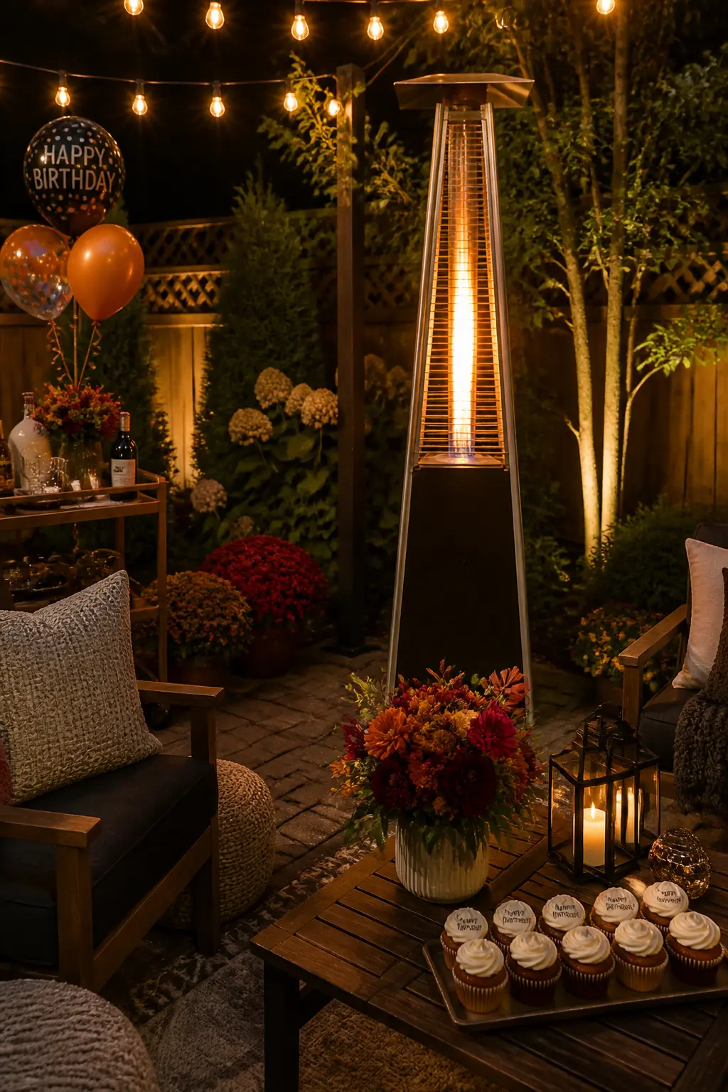 Outdoor Heaters So the Party Runs Past Dark