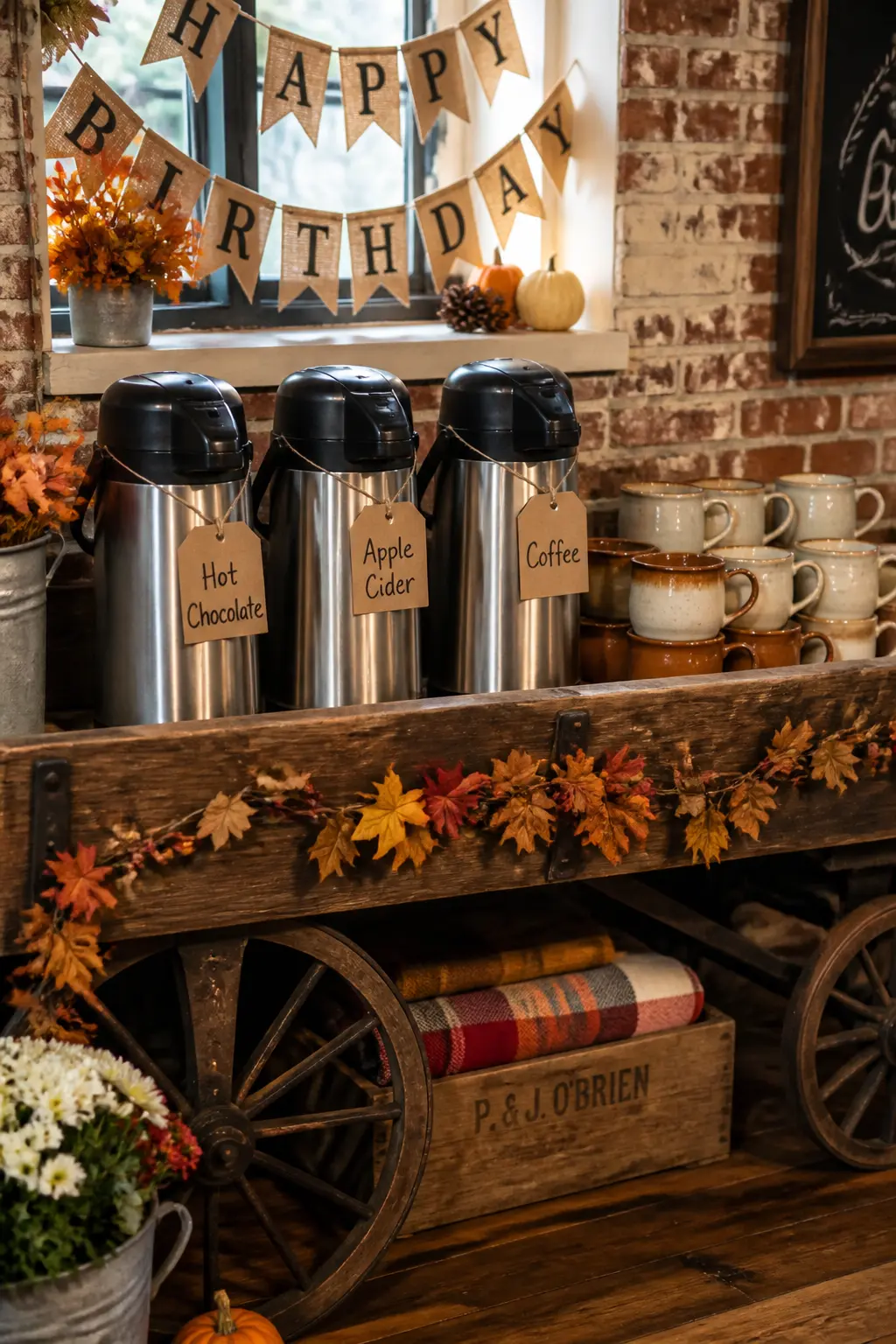 Warm Drinks Station Instead of Cold Punch
