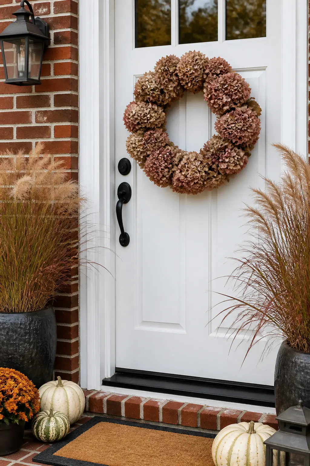 Dried Hydrangea Wreath