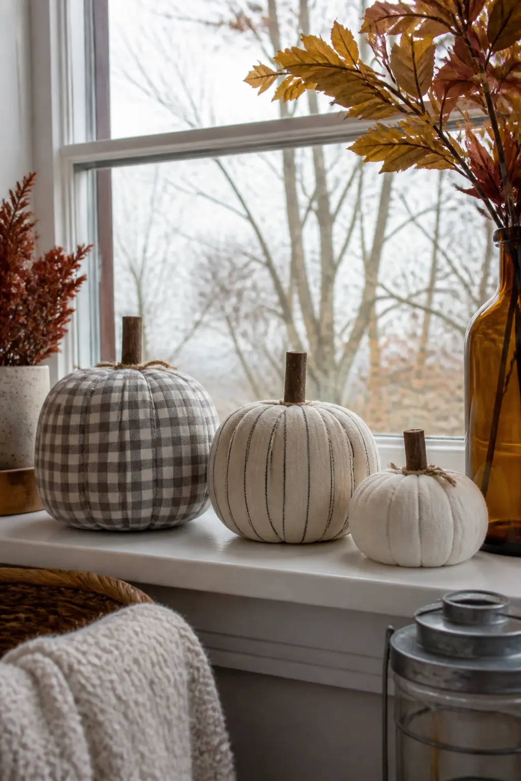 Fabric Pumpkin Trio
