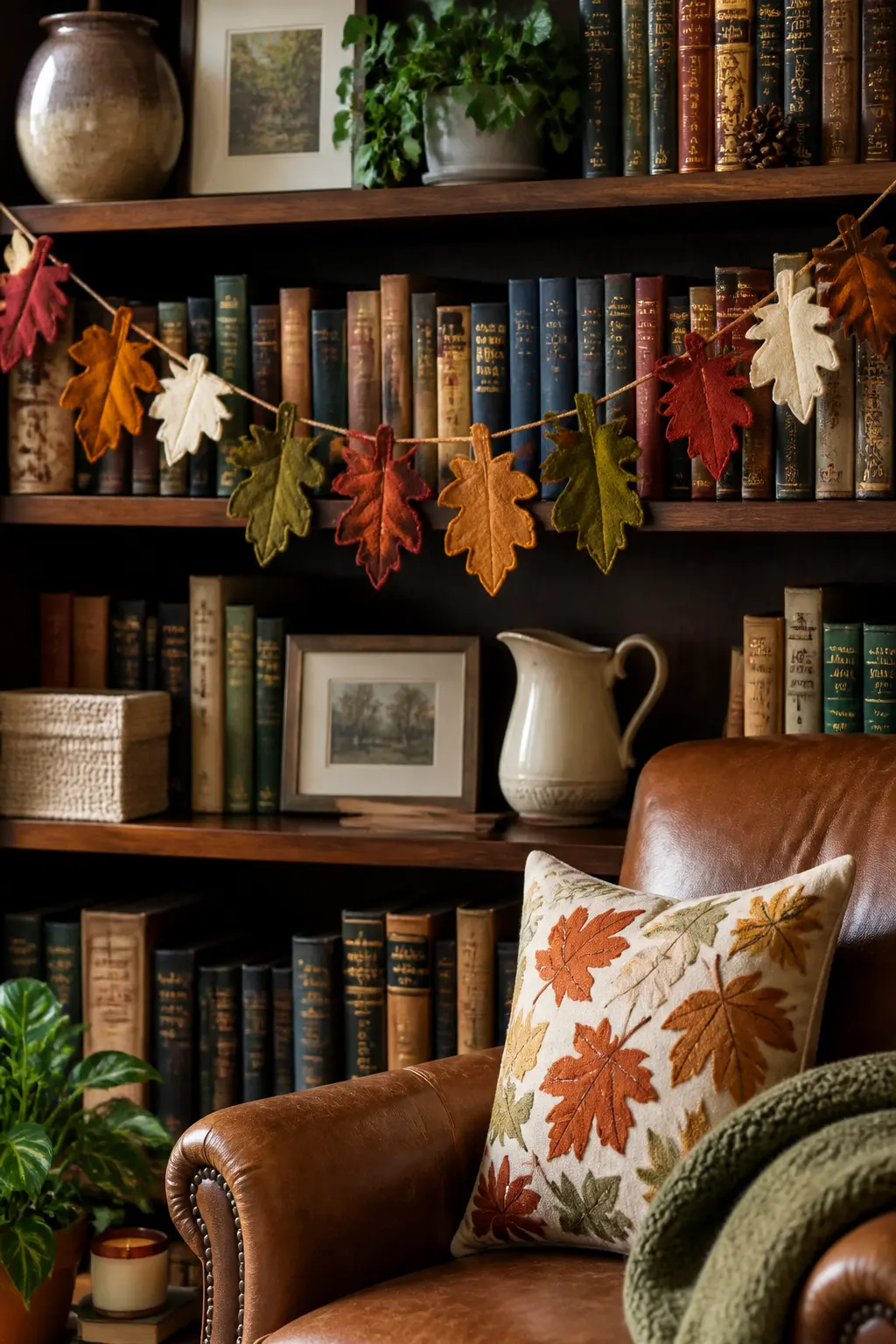 Felt Leaf Garland