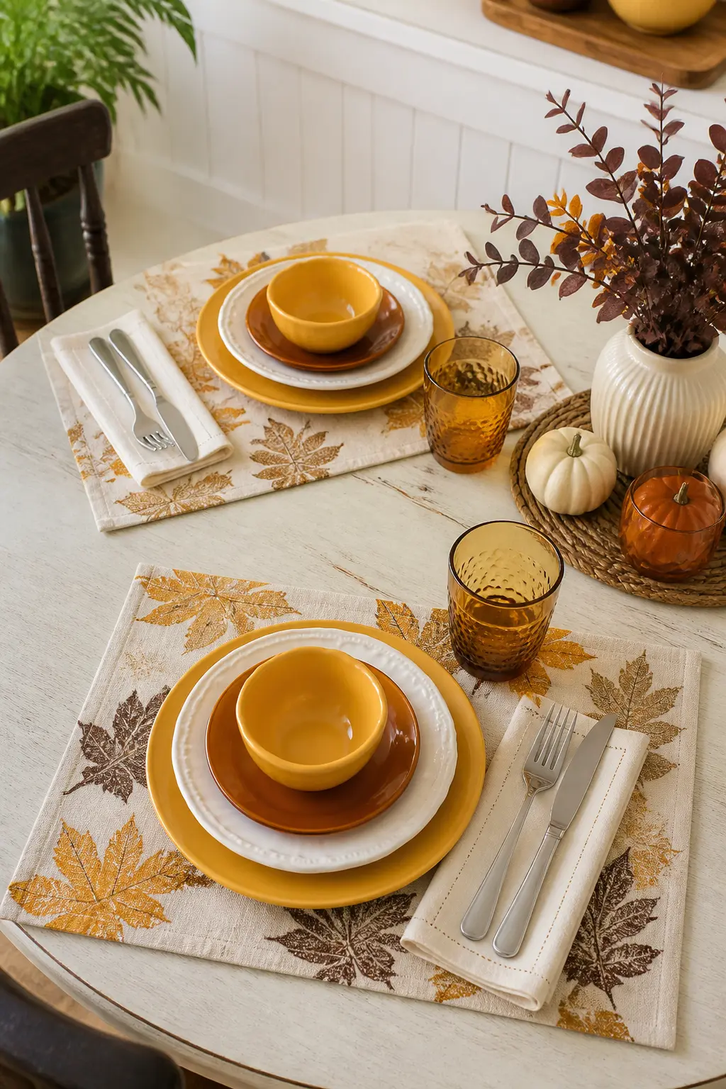 Leaf Print Placemats