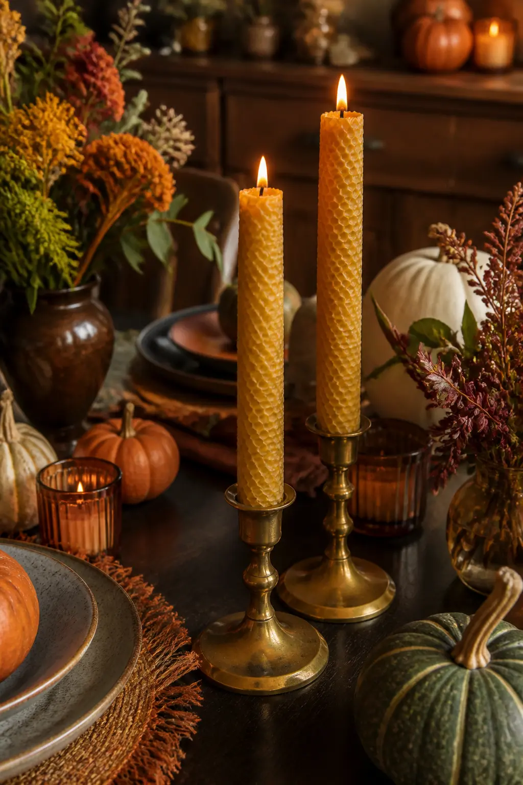 Rolled Beeswax Candles