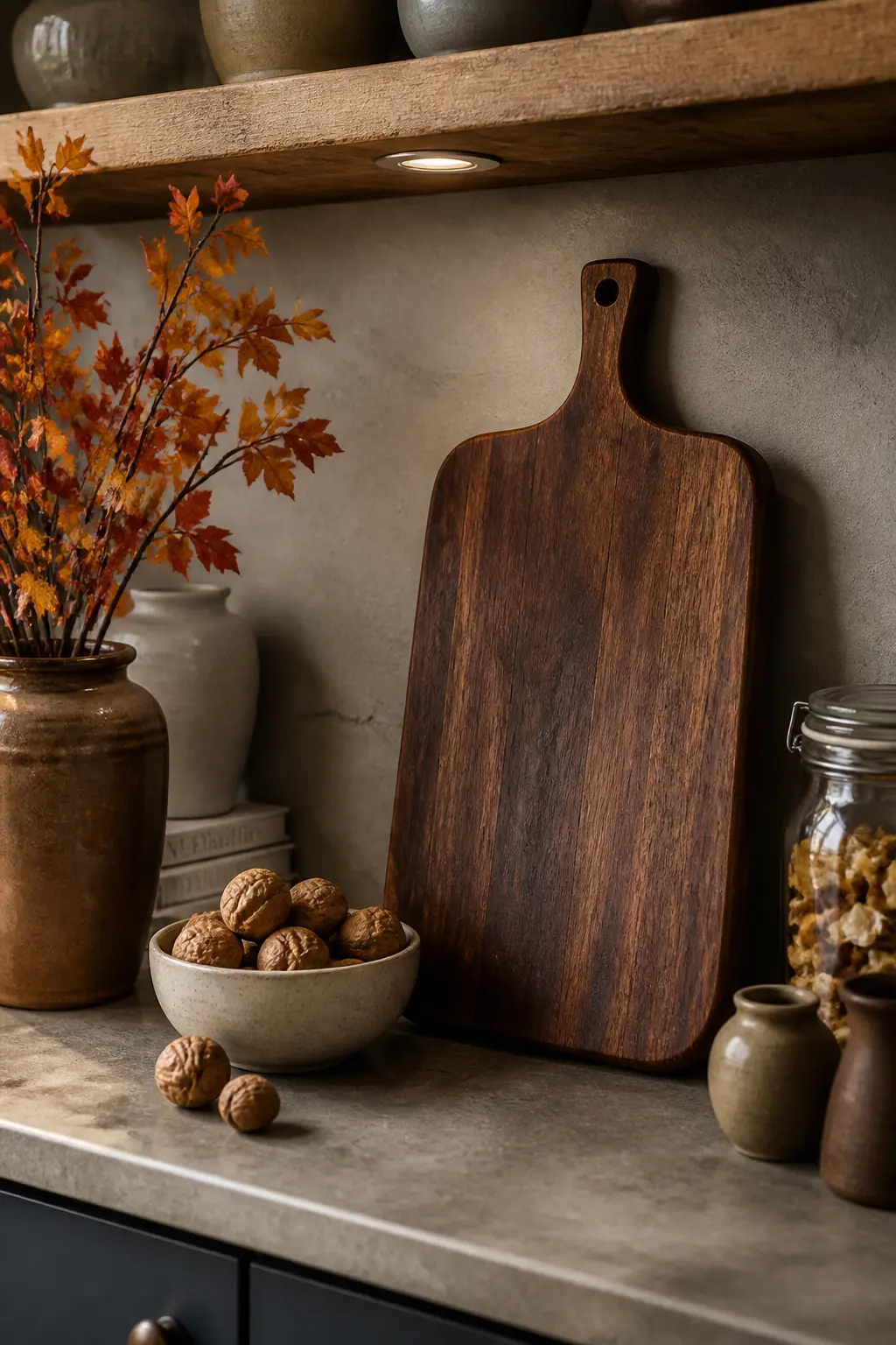 Stained Wood Serving Board