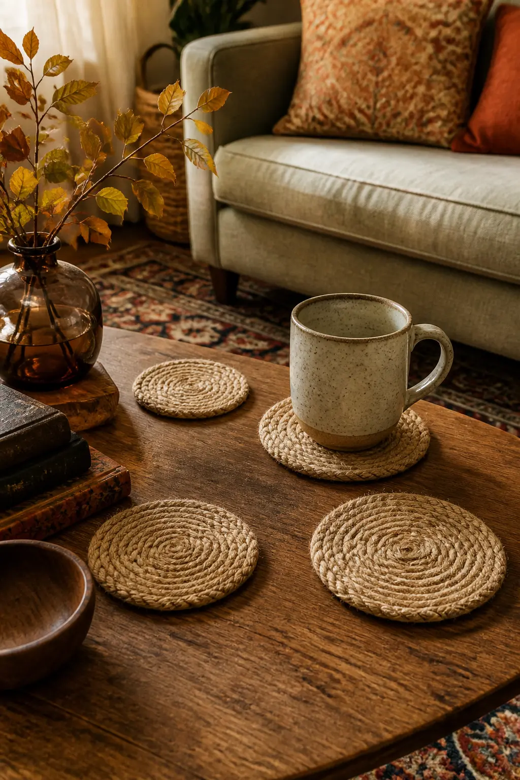 Woven Jute Coasters