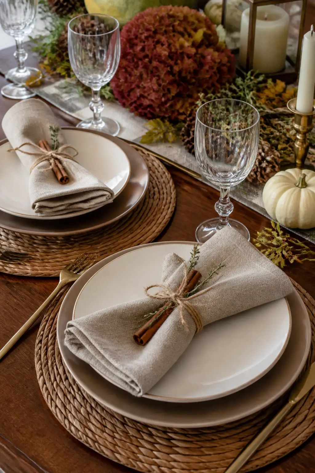 Cloth Napkins Tied with Twine