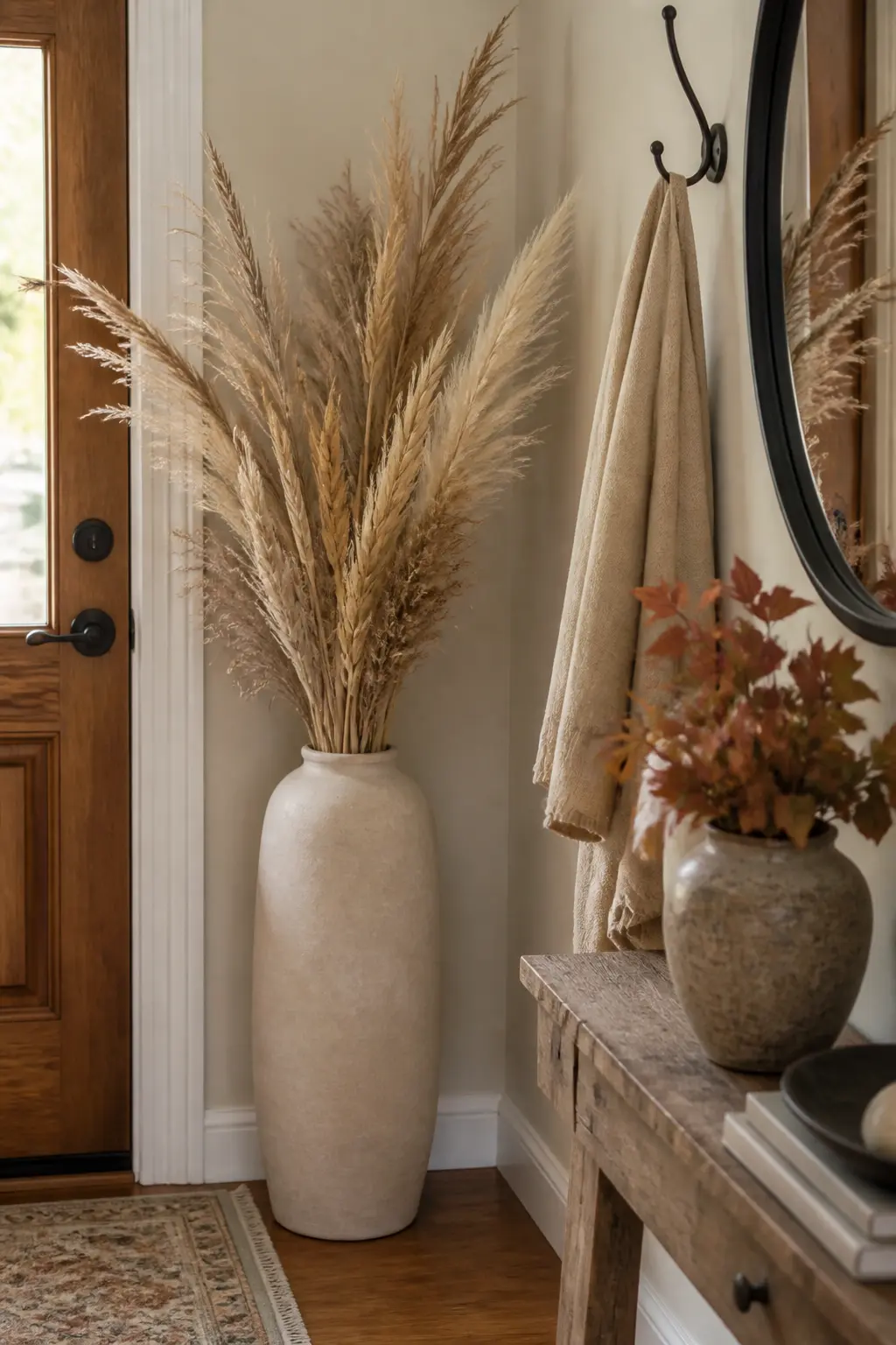 Dried Grasses in a Floor Vase