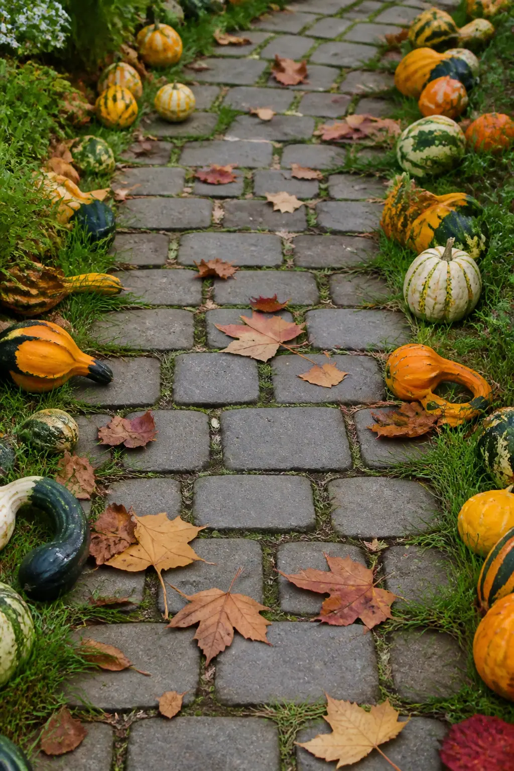 Gourds Trailing Along the Path