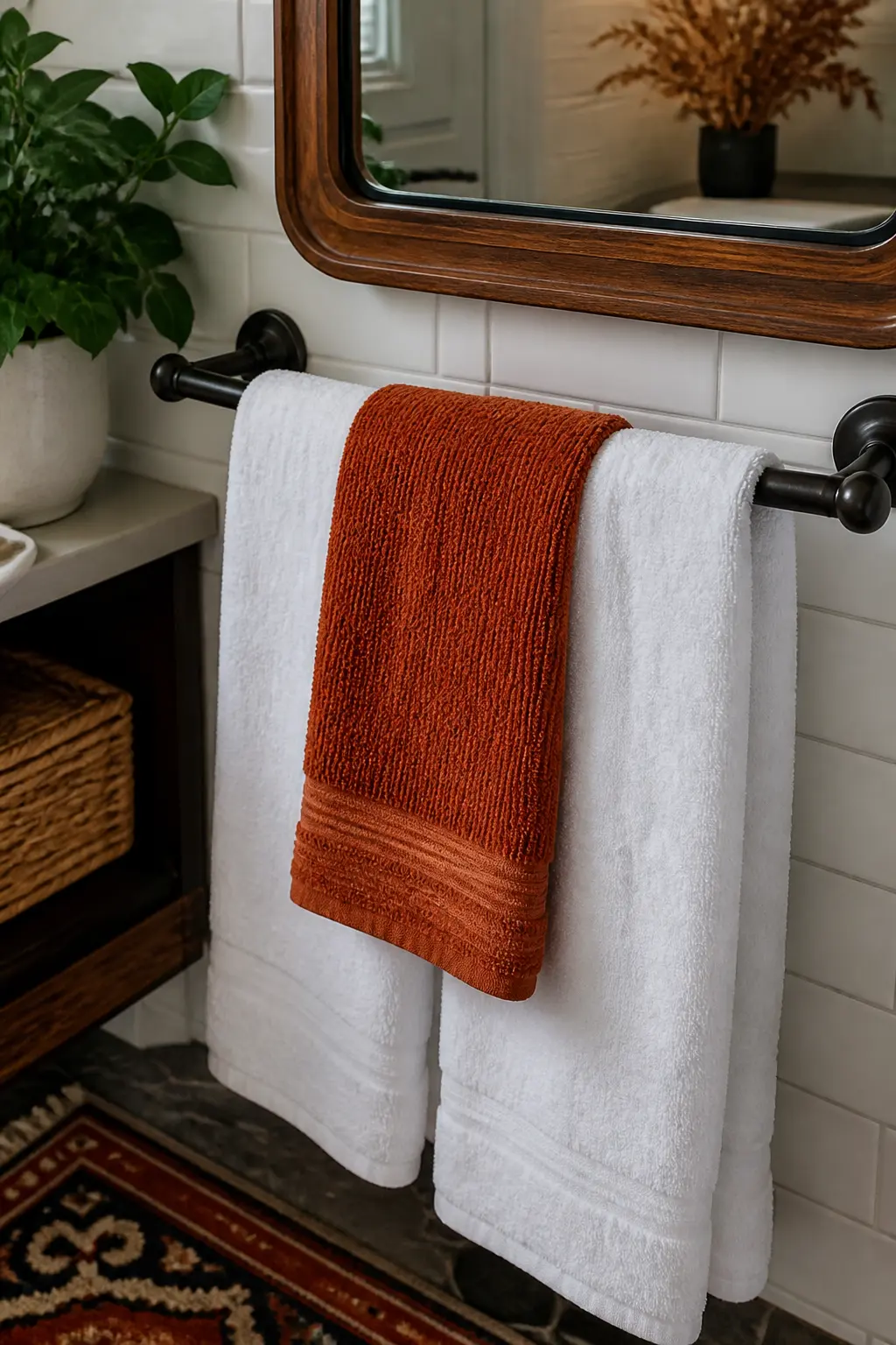 One Towel Swapped to a Warm Tone