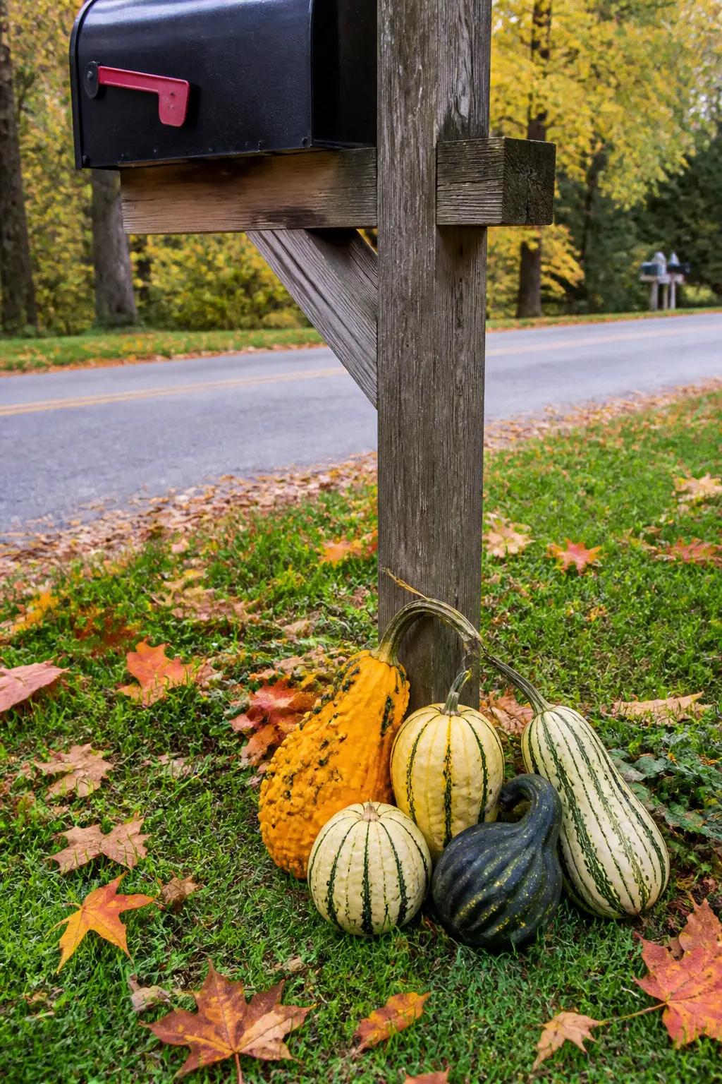 Small Gourd Cluster at the Mailbox Base