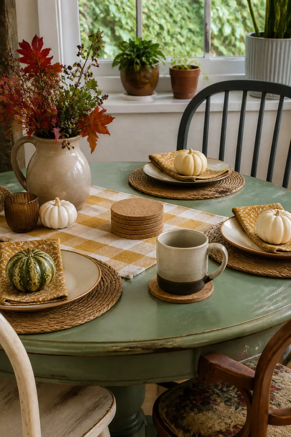 Coasters Left Out Permanently as Part of the Styling