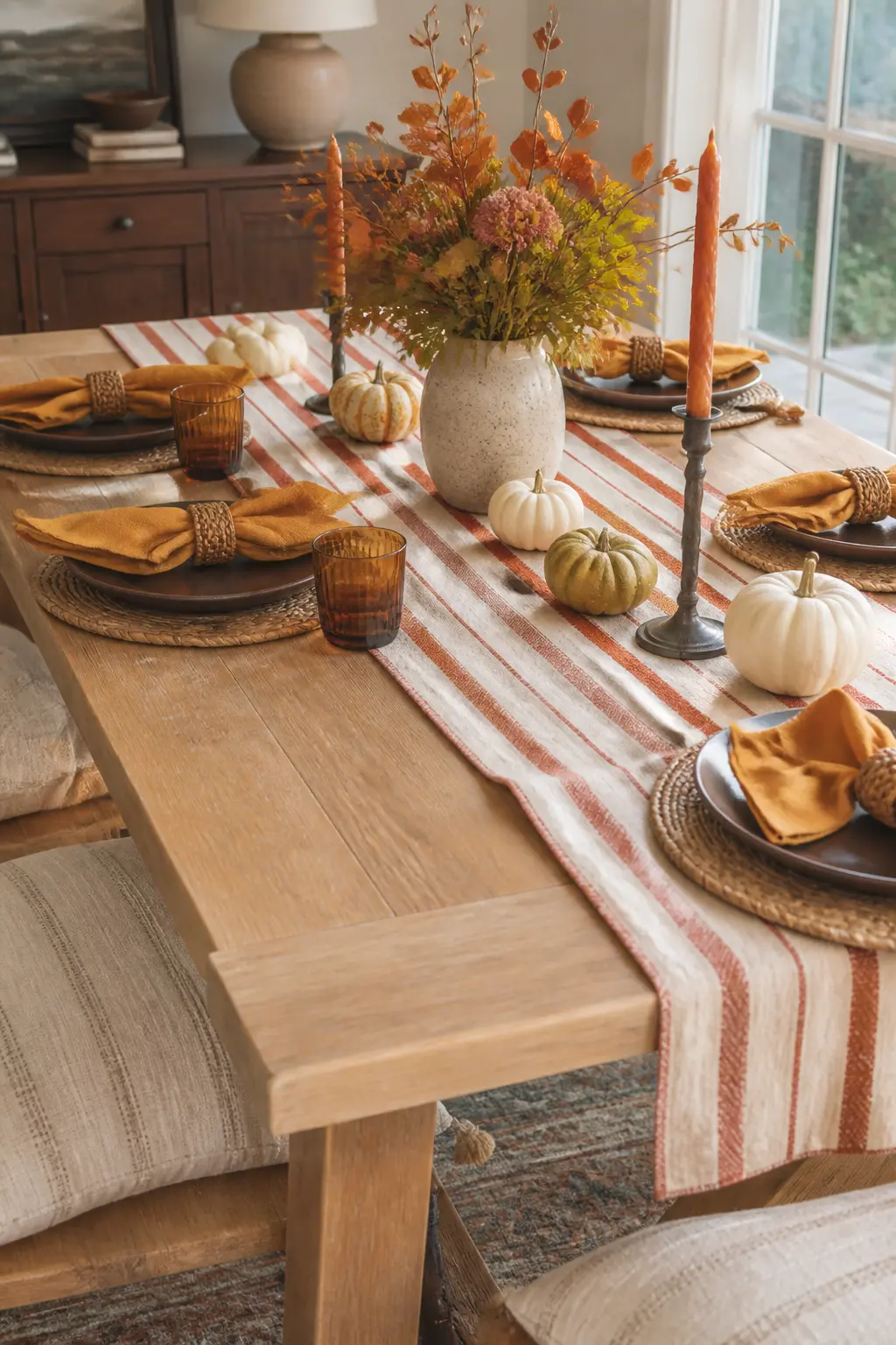 Cotton Runner in a Washable Fabric