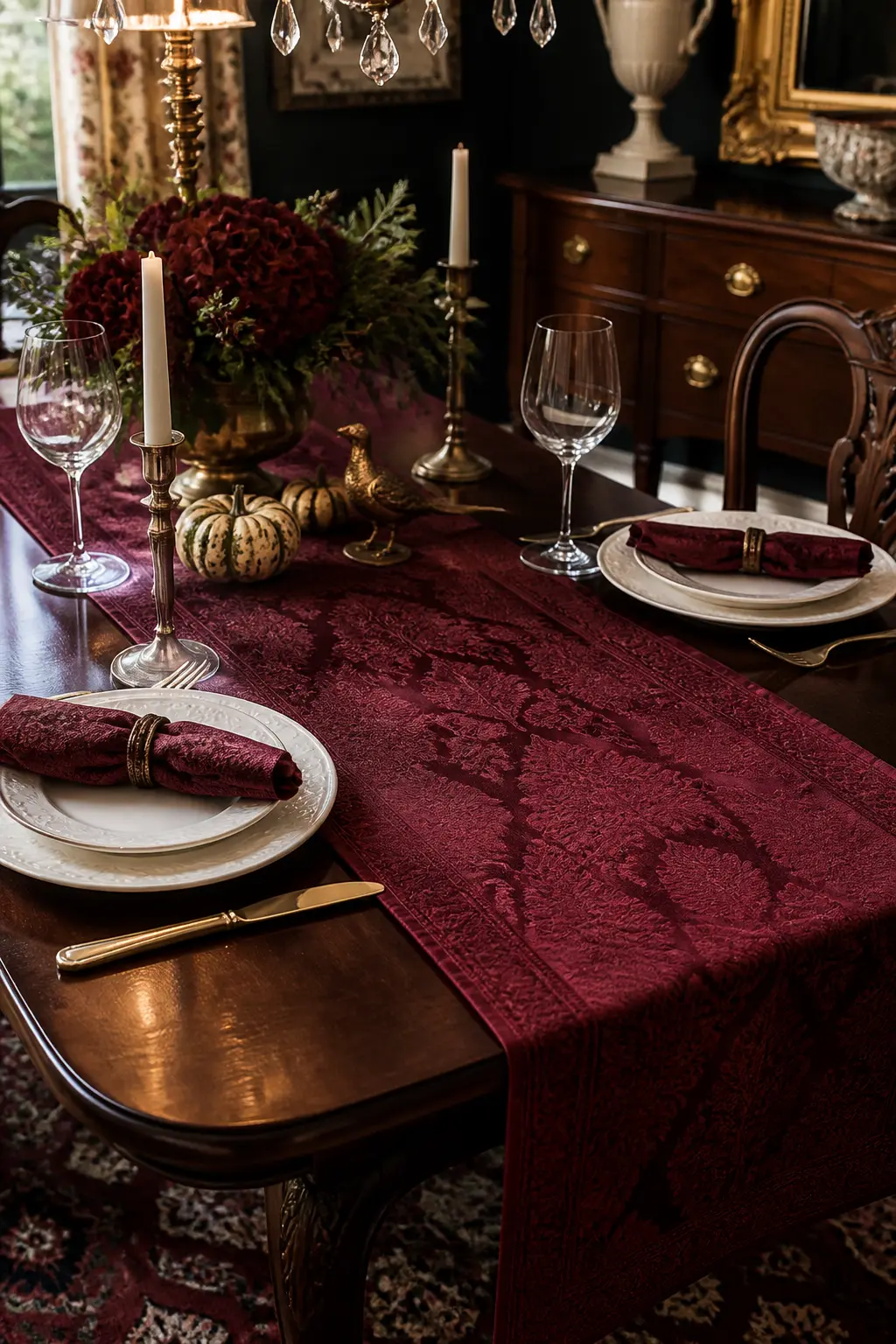 Deep Wine Runner in a Heavier Weave