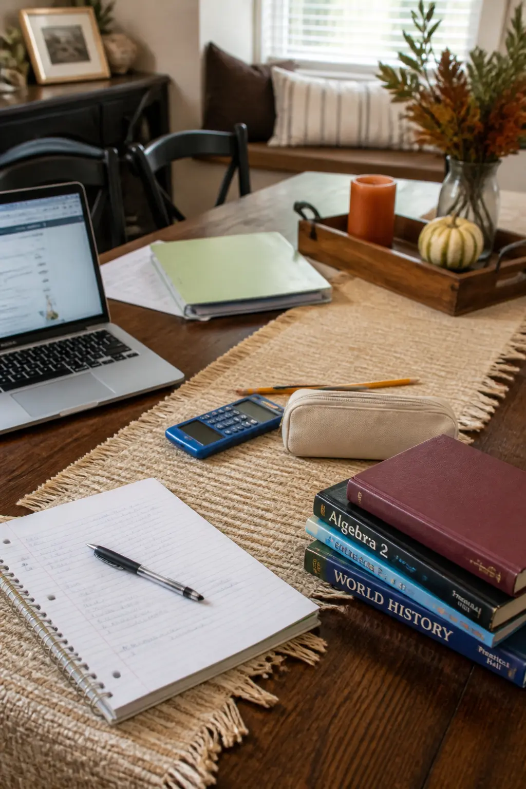 Everything Chosen So It Can Stay Put During Homework Hours