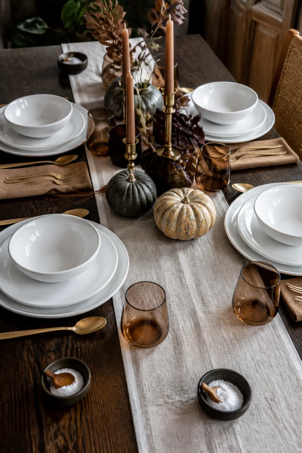 Small Dish of Salt at Each End of the Table