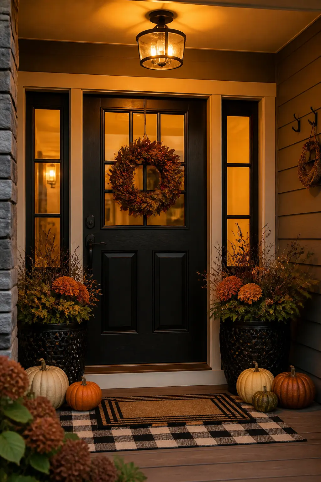 Porch Fixture Given a Softer Shade for the Evening