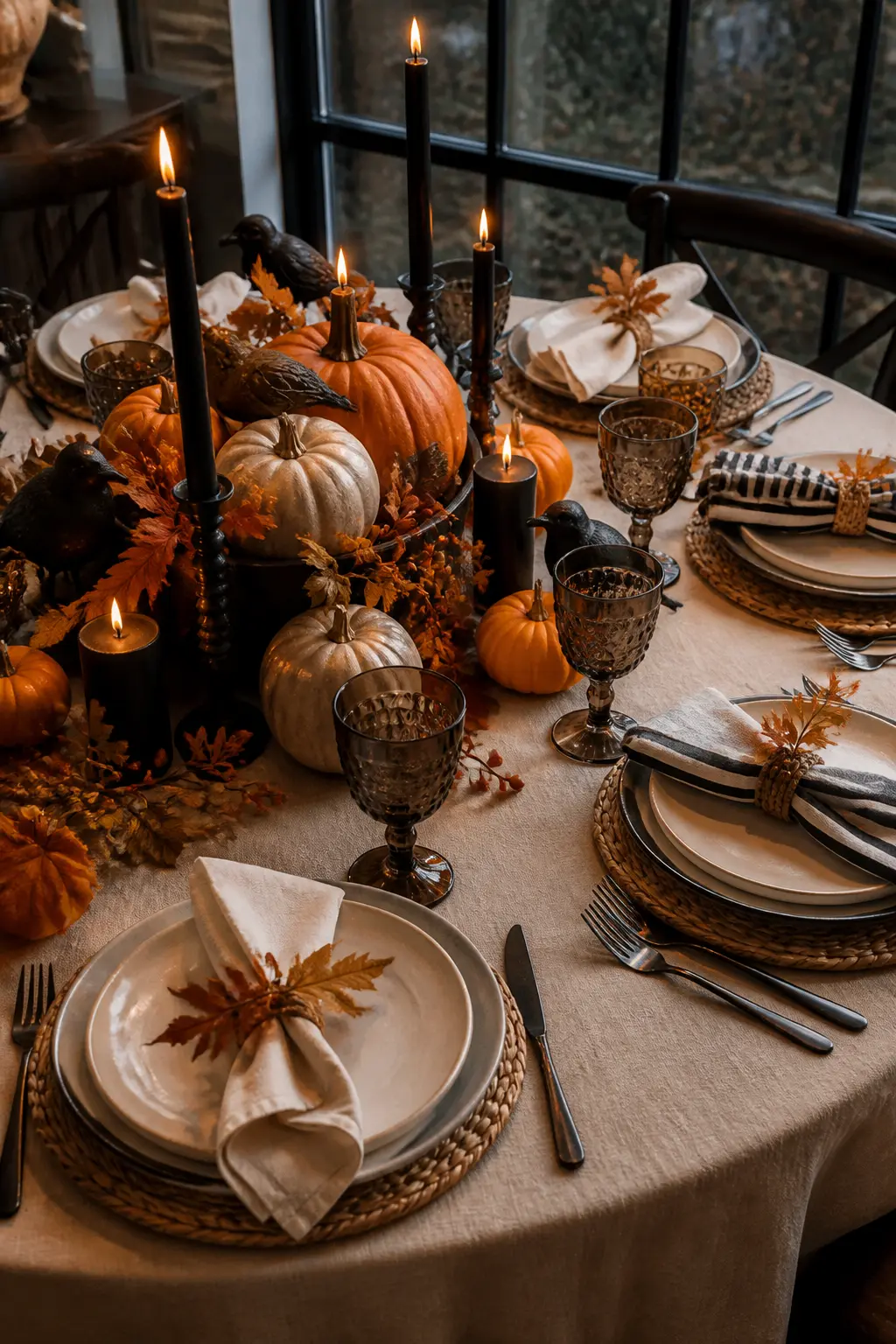 Add Black and White Striped Napkins to the Neutral Set