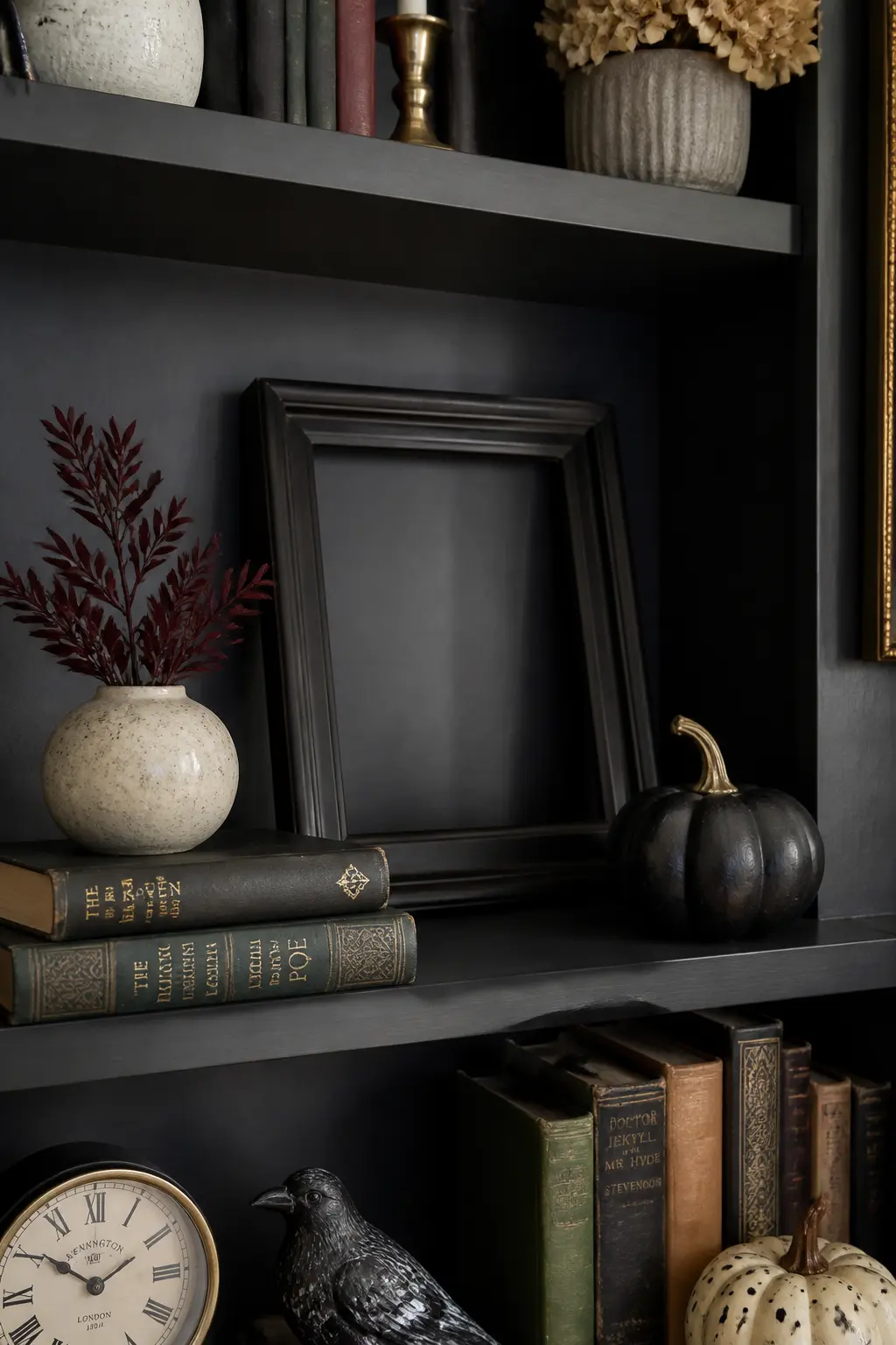 Add One Empty Frame to the Existing Shelf Styling