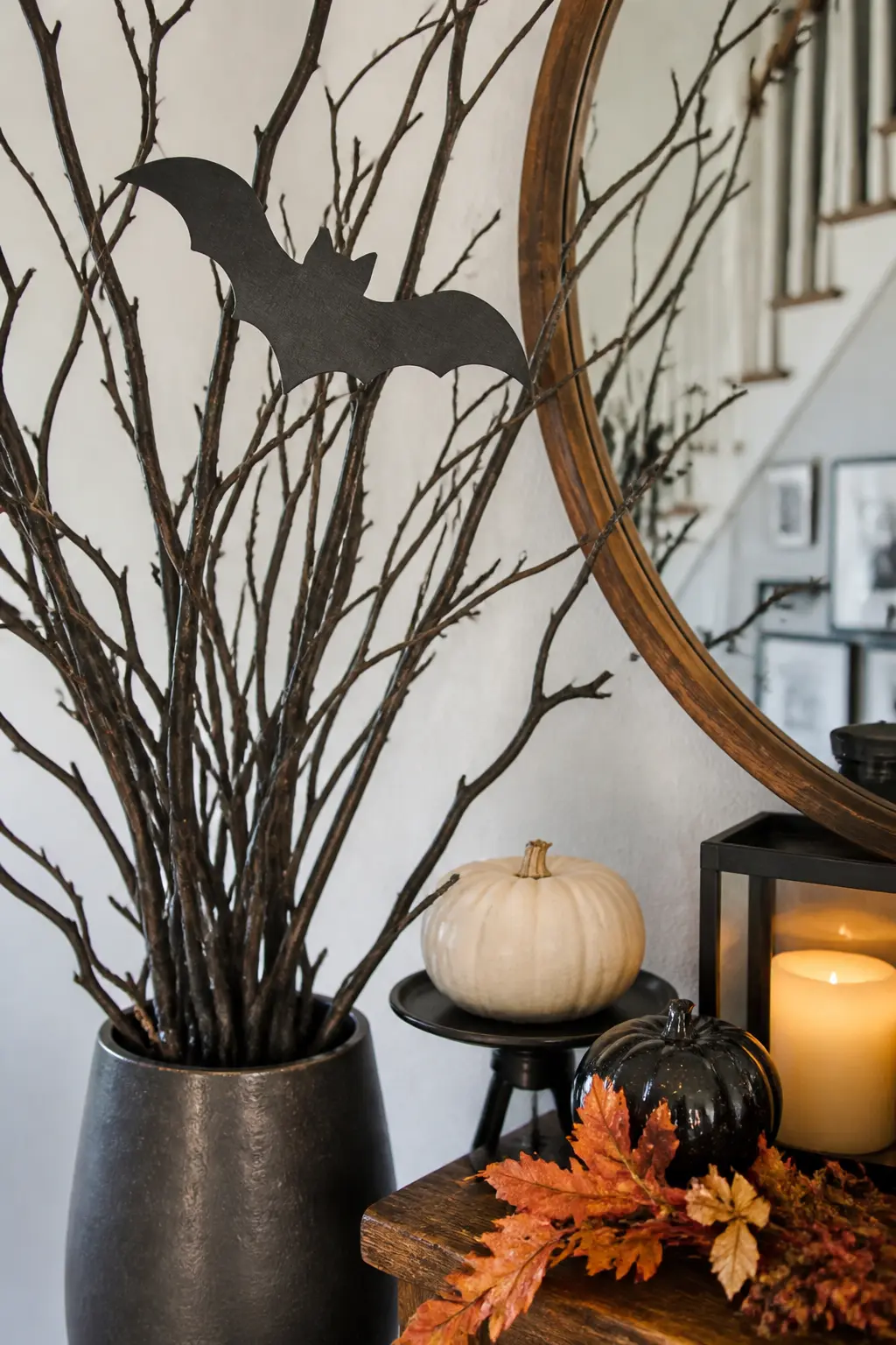 Add a Small Bat Cutout to the Branch Vase