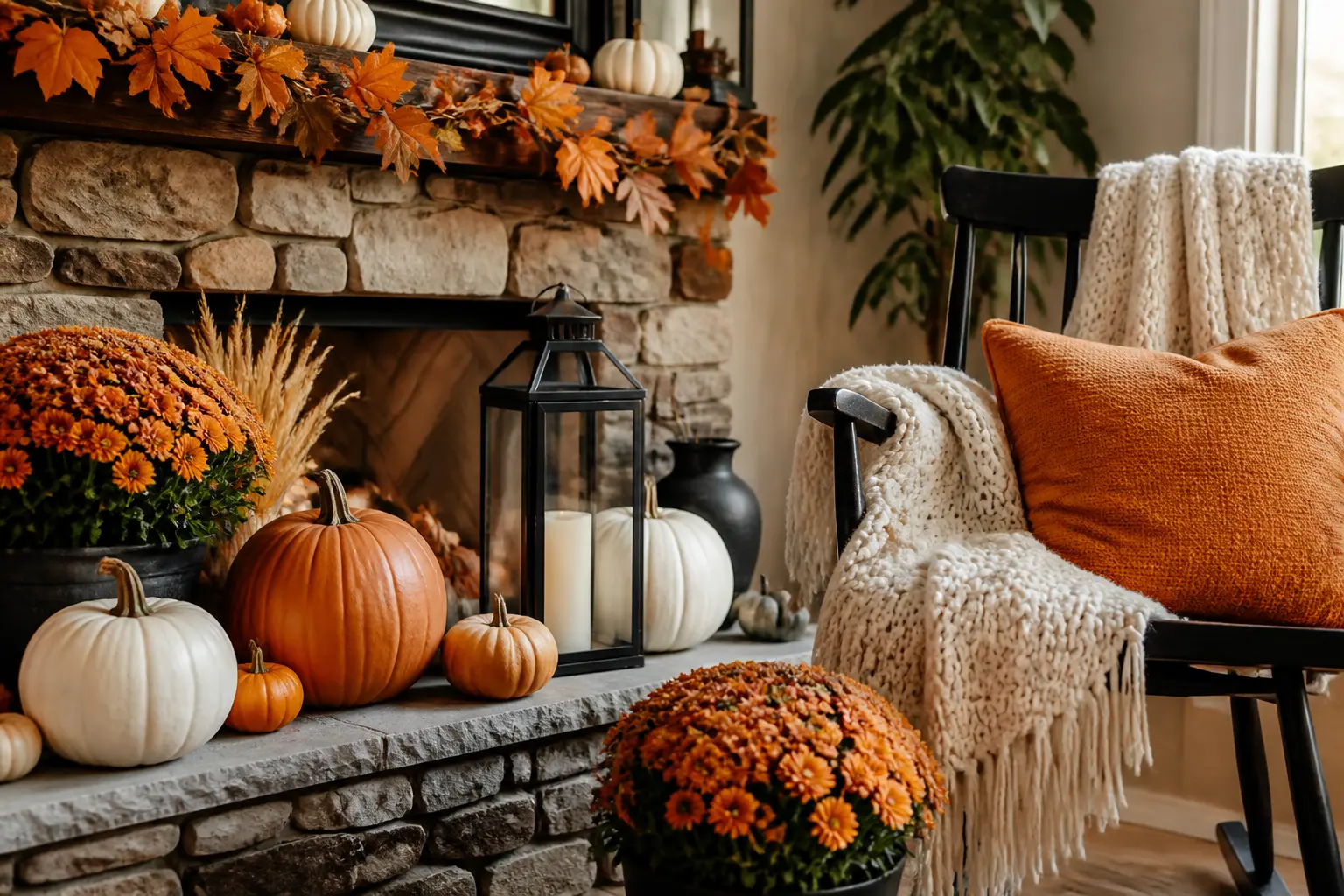 32 Fall Halloween Decor Ideas That Bridge Both Looks
