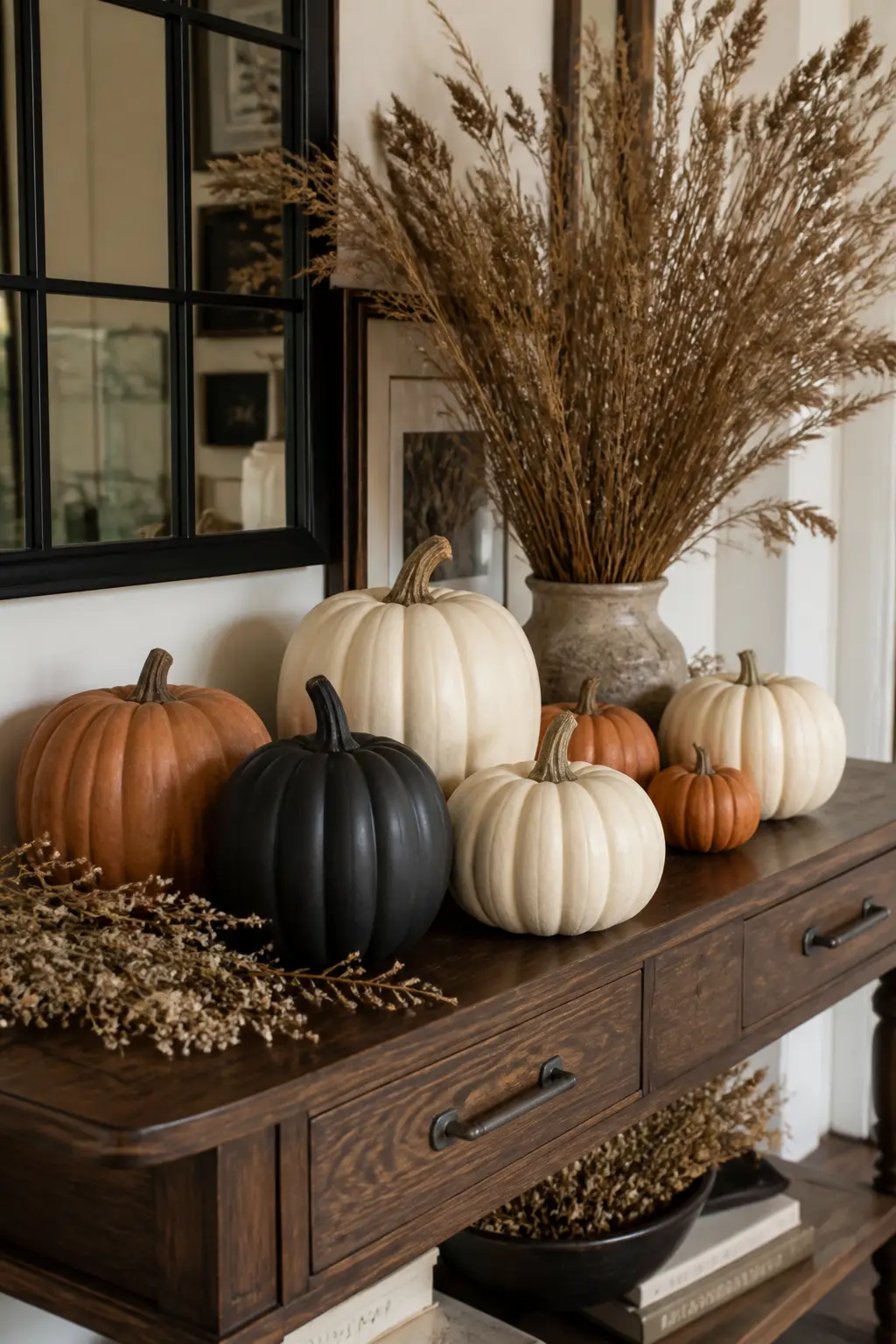 Swap One Cream Pumpkin for a Matte Black One