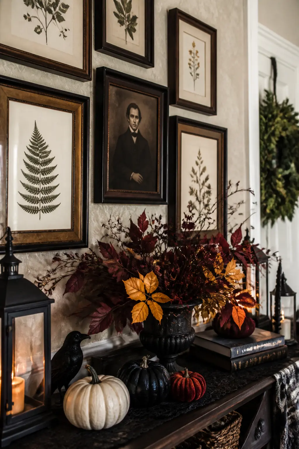 Swap One Framed Botanical for a Spooky Portrait