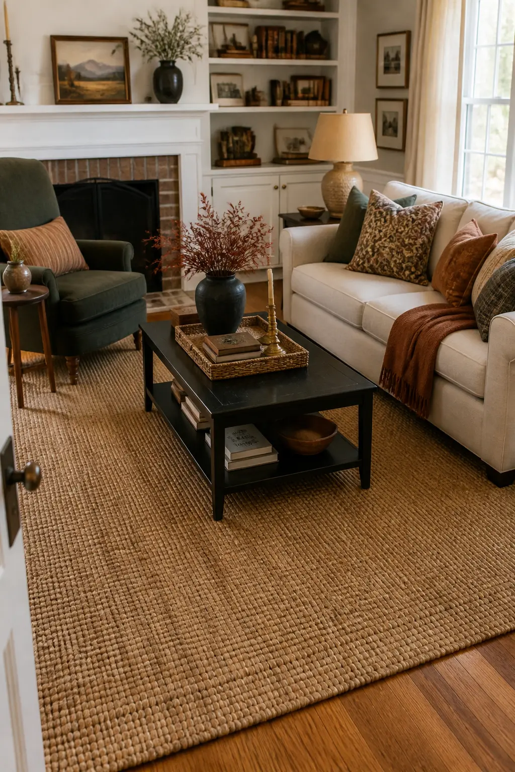 Sisal Rug Swapped In for the Season