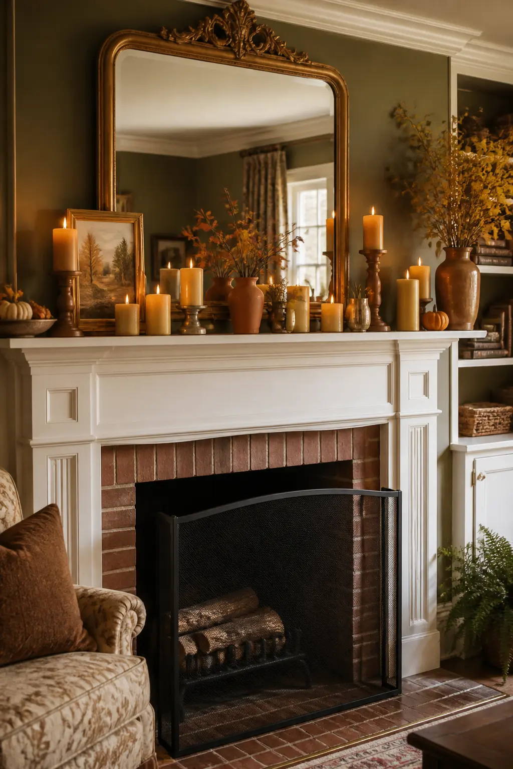 Swap All White Candles for Cream or Amber