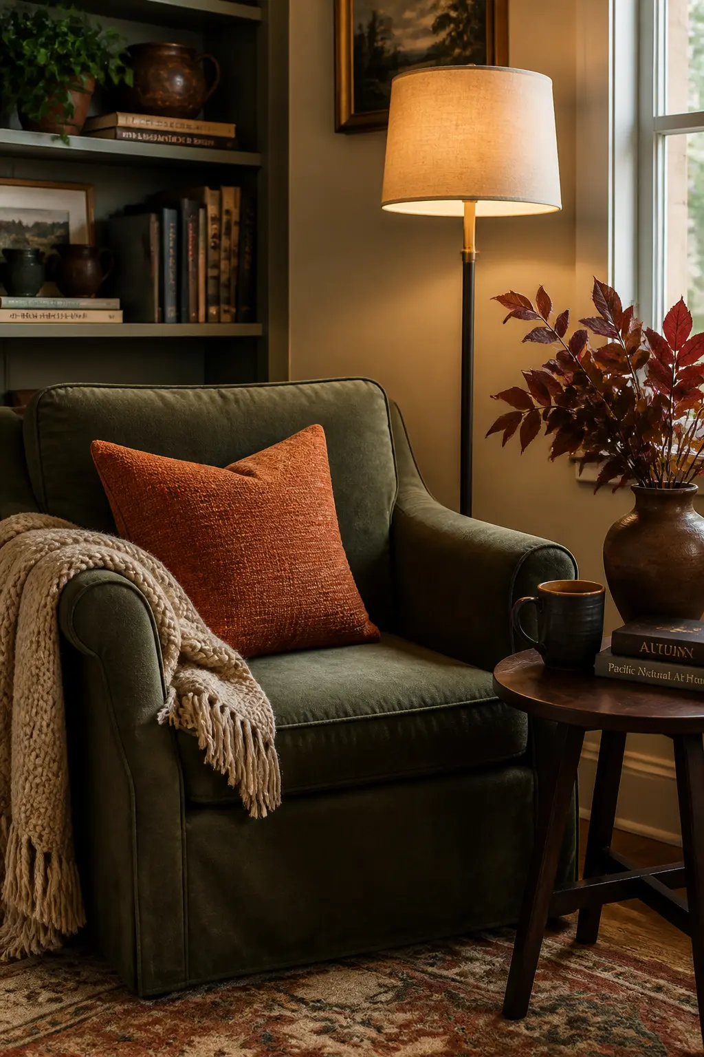 Add a Floor Lamp Behind the Reading Chair