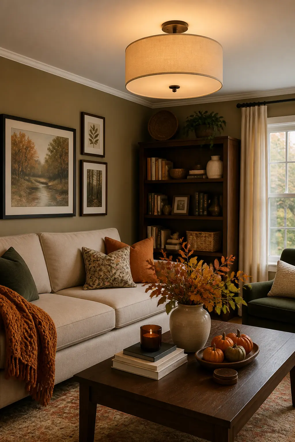Fit a Softer Shade on the Ceiling Fixture