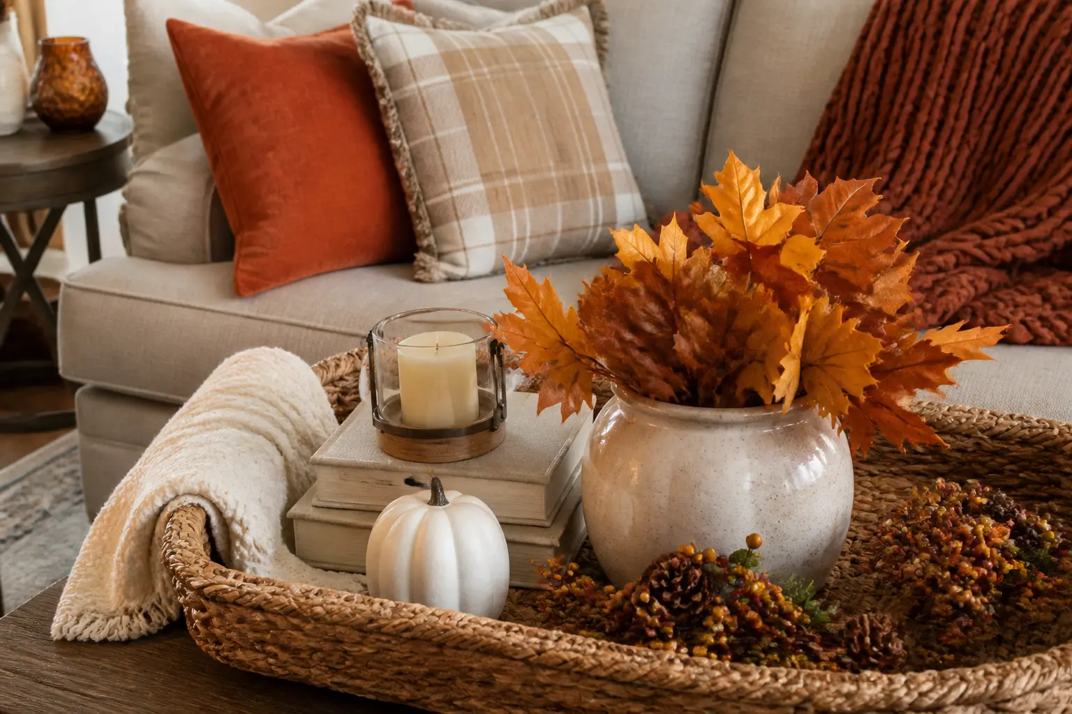 41 Fall Living Room Decor Ideas That Warm Up the Whole Room