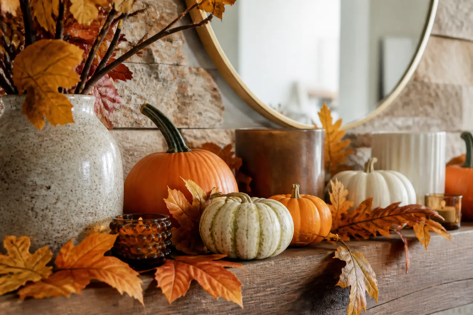 40 Fall Mantle Decor Ideas That Hold a Straight Line