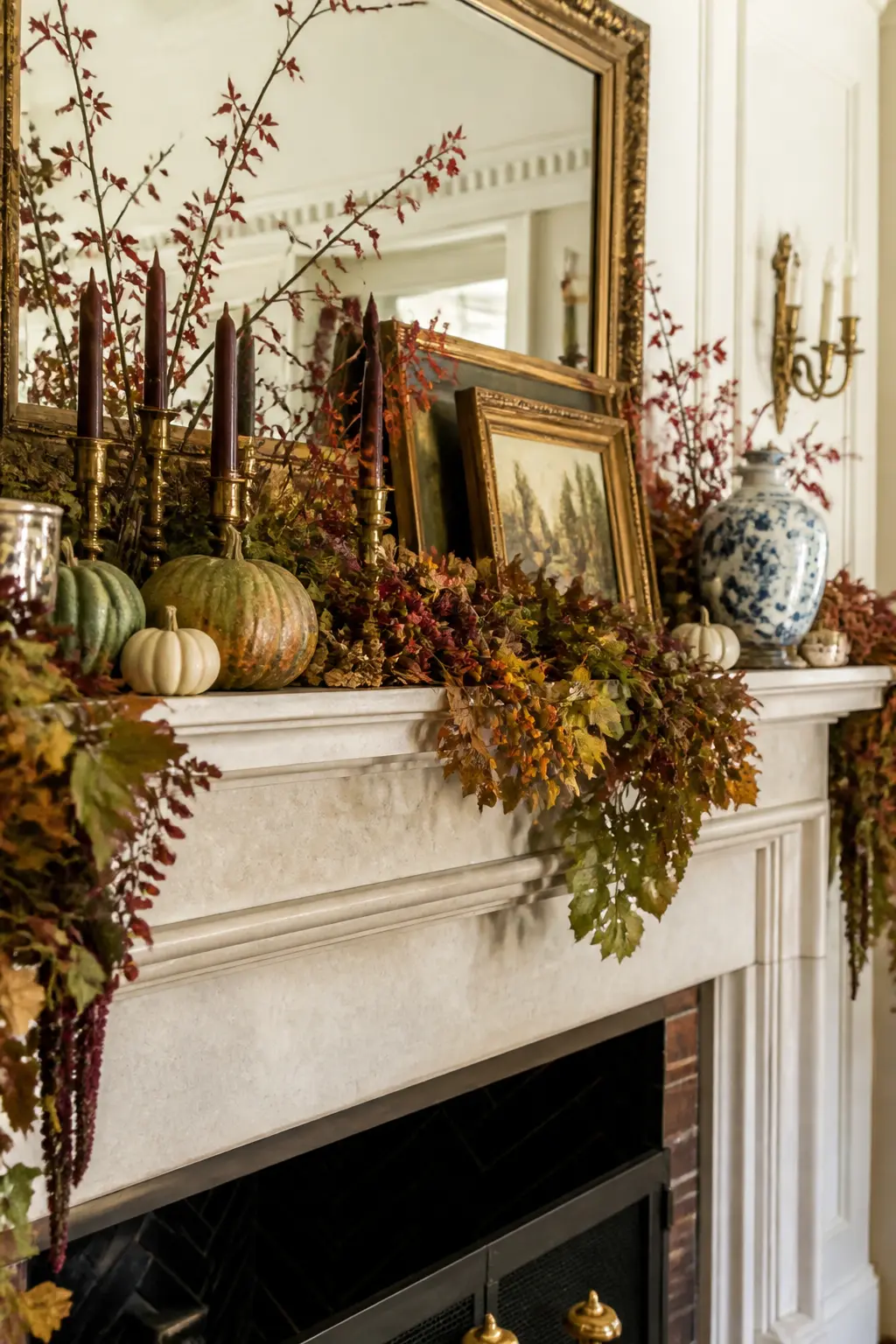 The Mantel Edge Visible in Two Places