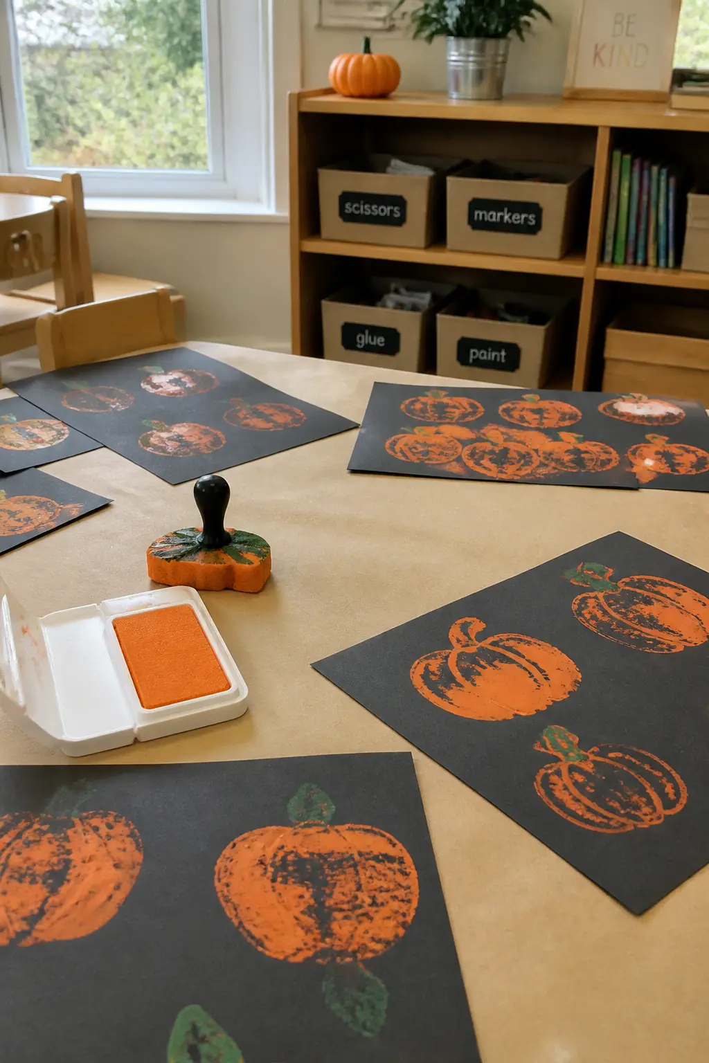Pumpkin Stamping