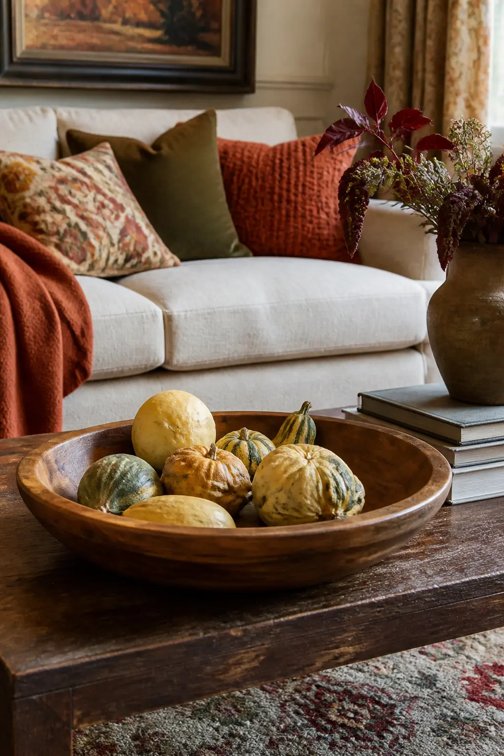 Bring in One Wooden Element, Like a Bowl or a Tray
