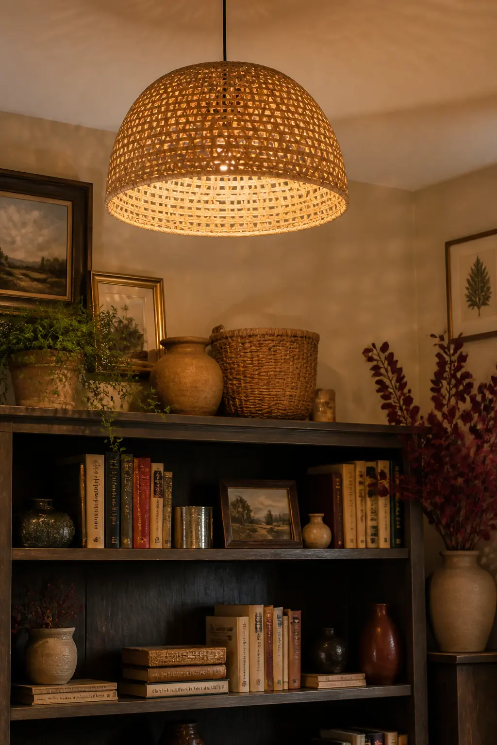 Fit a Softer Shade on the Ceiling Fixture