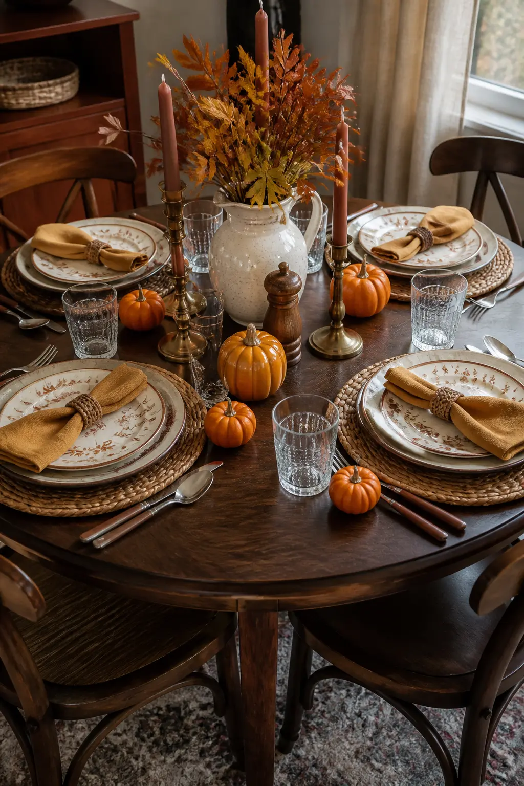 Individual Mini Pumpkin at Each Setting
