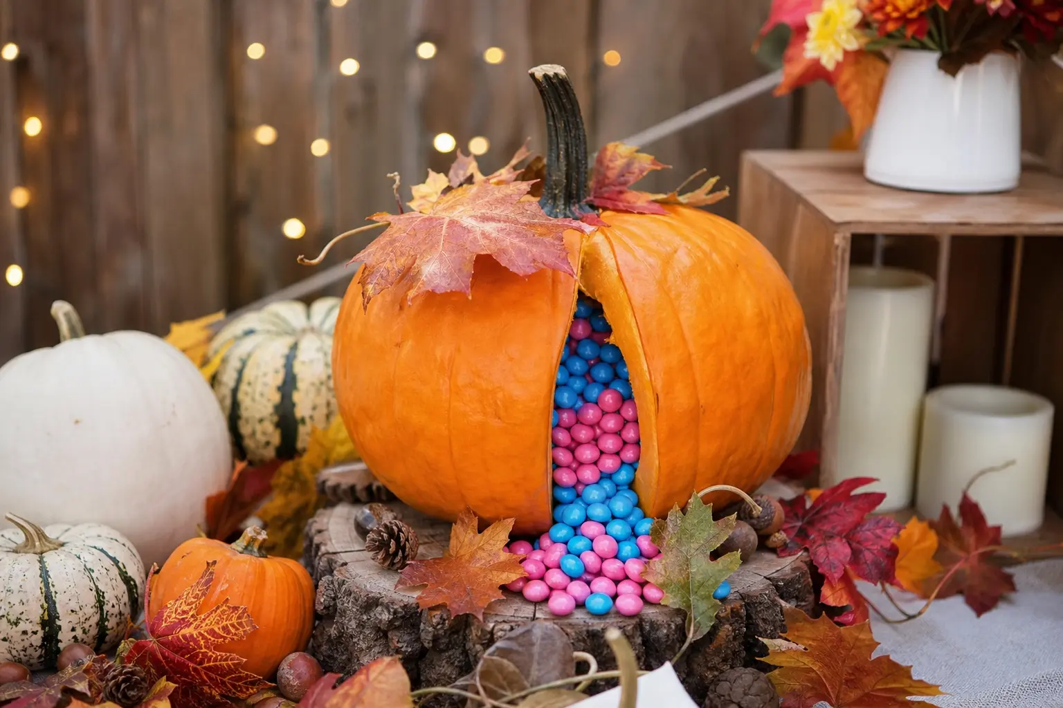 13 Fall Themed Gender Reveal Party Ideas That Use the Season as Material