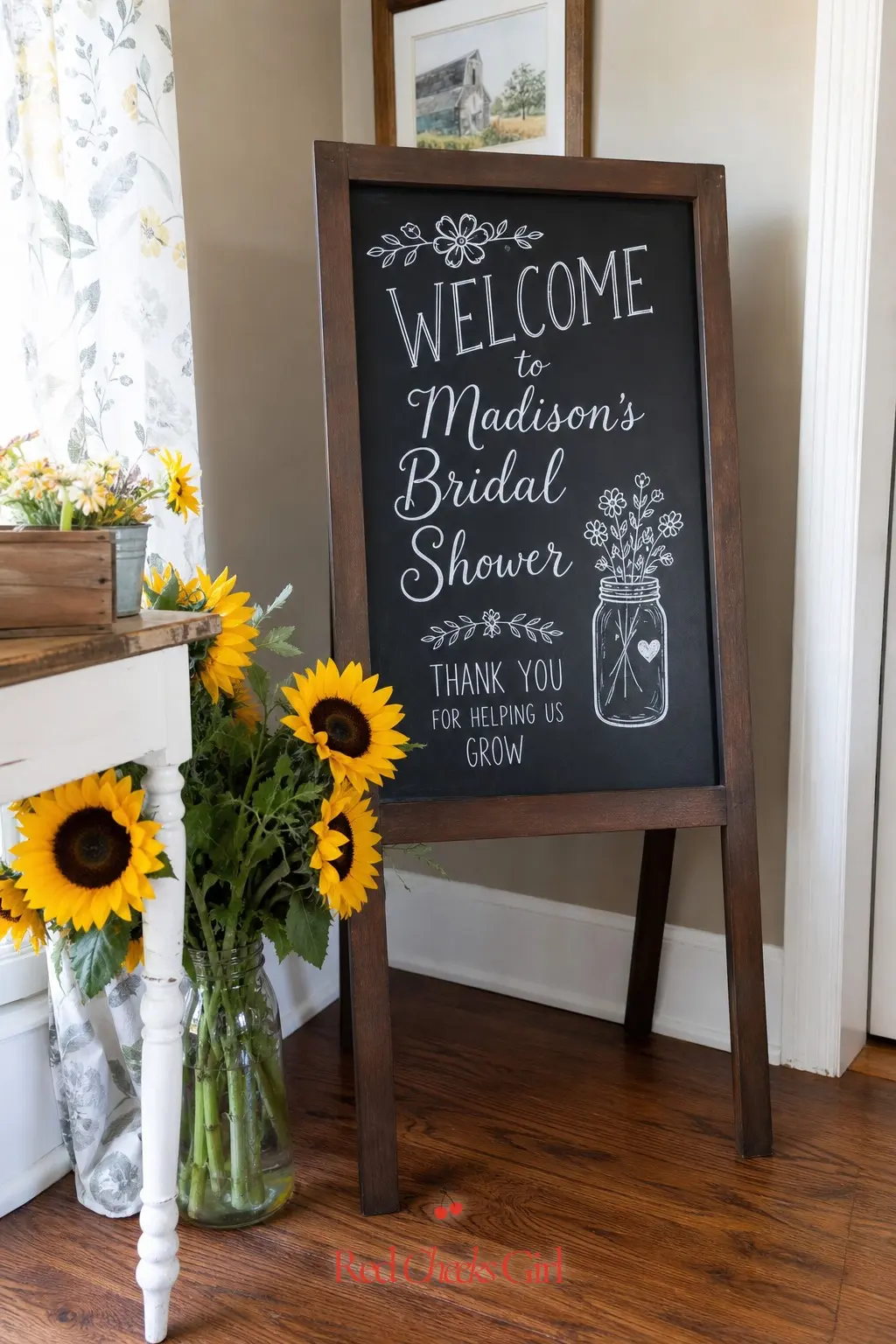 Chalkboard Stall Signage Corner — Those charming Fresh Picked for the Bride-to-Be and Today's Special: Happily Ever After signs are what make a farmers market
