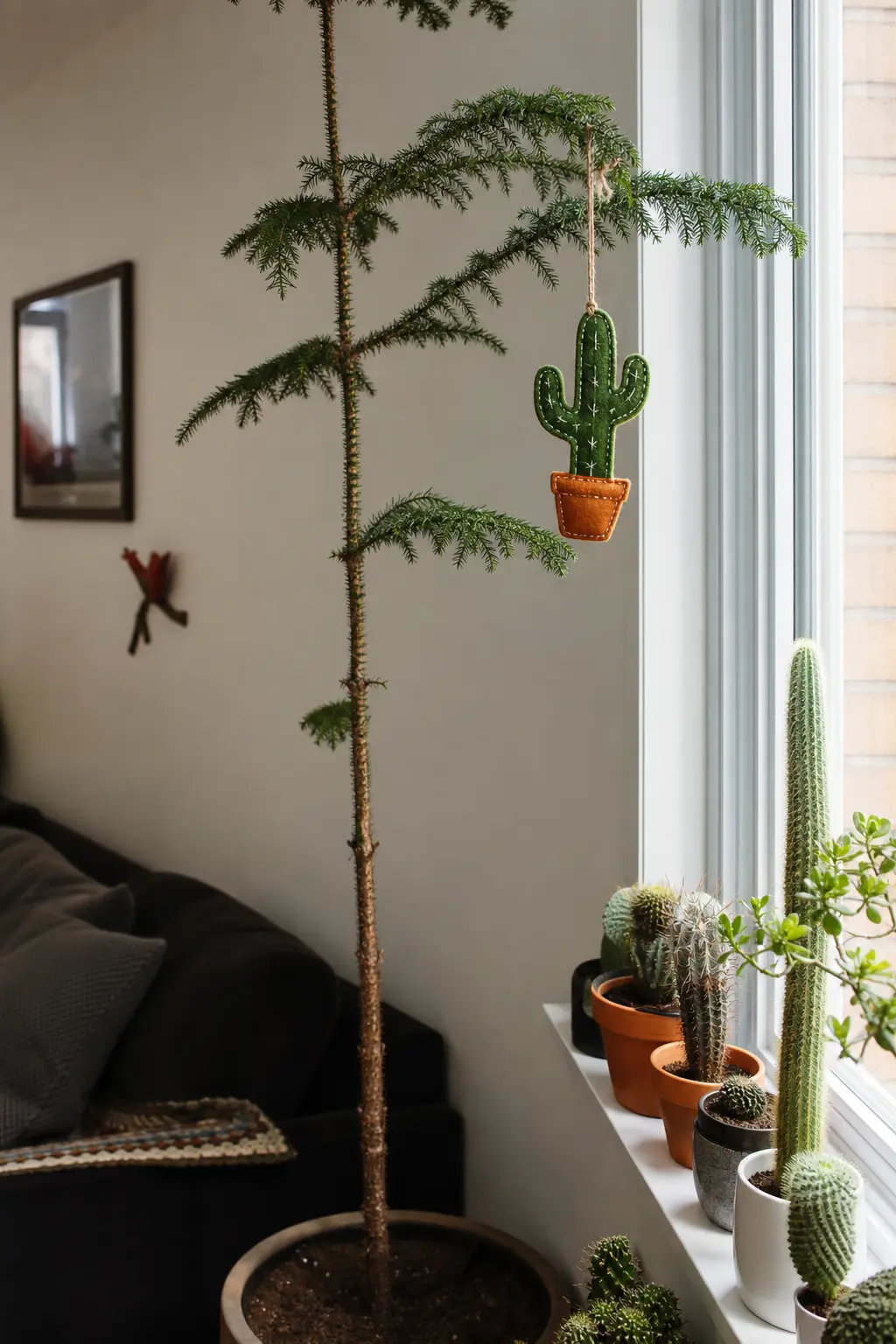 Felt Cactus in a Stitched Pot